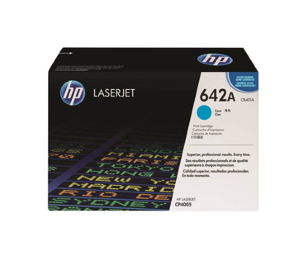 Картридж HP [CB401A] Cyan для  CLJ CP4005, 7500 стр.