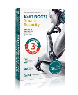 Антивирус ESET NOD32 Smart Security на 12 мес на 3ПК 