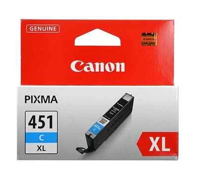 Картридж Canon CLI-451C XL голубой   iP7240,MG6340, MG5440, MX924