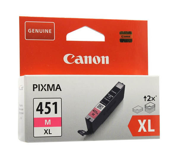 Картридж Canon CLI-451M XL пурпурный   iP7240,MG6340, MG5440, MX924