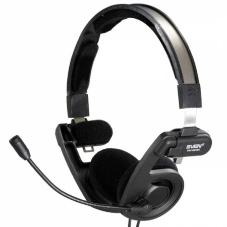 Наушники с микрофоном Sven  HM 40BK с регулятором. громкости