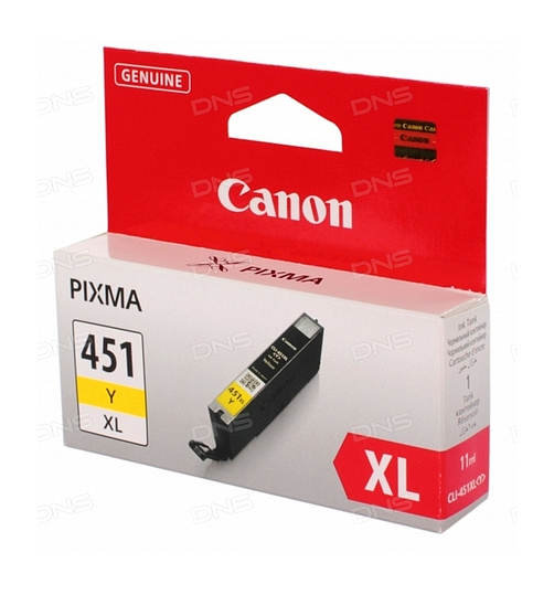 Картридж Canon CLI-451Y XL желтый  iP7240,MG6340, MG5440, MX924