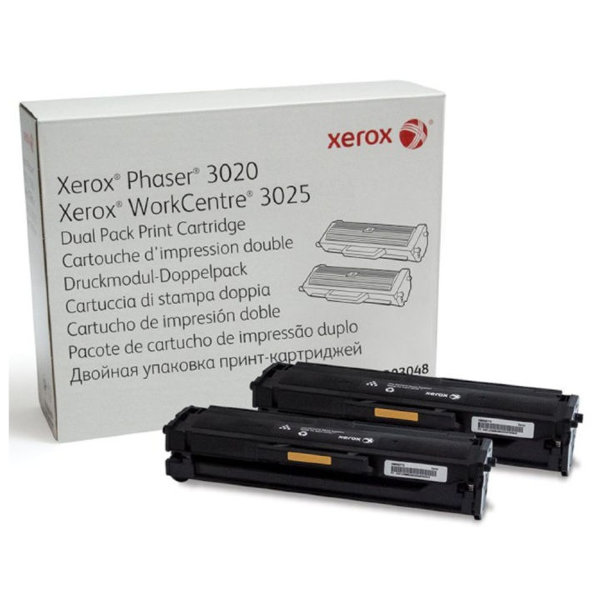 XEROX 106R03048 black Phaser 3020/WC3025 2шт