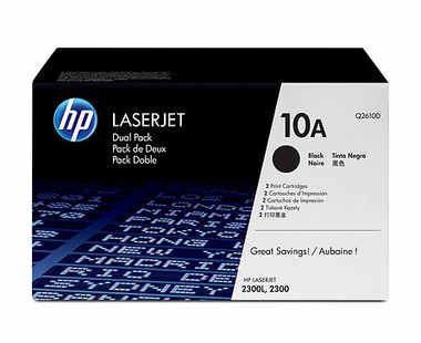 Картридж HP 10 Q2610D чер. для LJ 2300 (2шт)