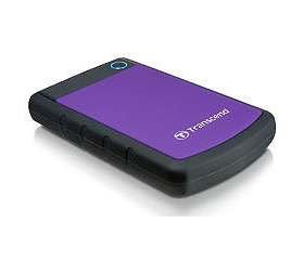 Внешний HDD 500Gb Transcend StoreJet 25H2P  фиолетовый силикон