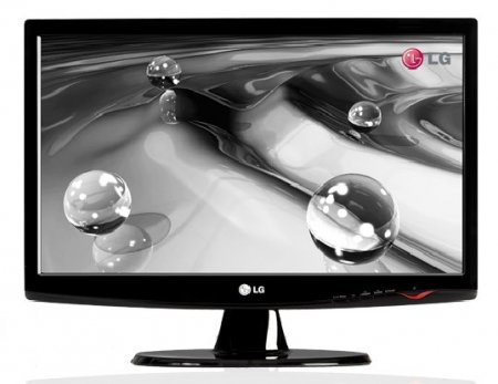 Монитор 23" LG W2343S-PF black, 30000:1, 200cd/m^2, 5ms