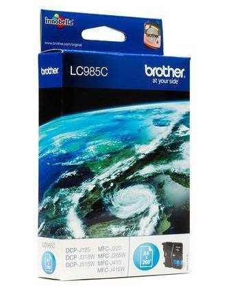 Картридж Brother LC985C Cyan для DCP-J315/315W/515W, MFC-J220/265W/410/415W