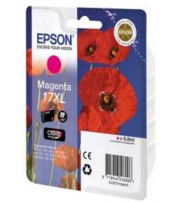 Картридж Epson C13T17134A10 Magenta T1713 для XP-33/103/203/207/303/306/406 повышенной емкости