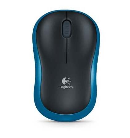 Мышь Logitech M185 Wireless Mouse , Blue, USB, for Notebook