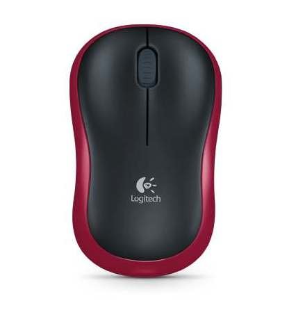 Мышь Logitech M185 Wireless Mouse , Red USB, for Notebook