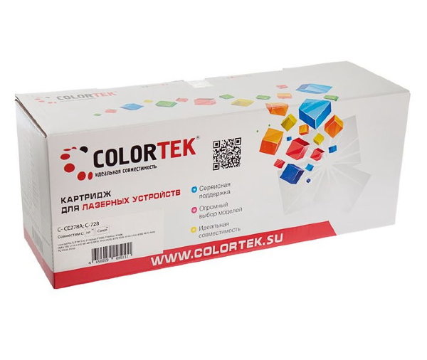 Картридж Colortek CE278A совместимый для HP LJ 1566/1606dn/1536dnf