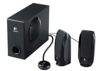 Колонки 2.1 Logitech S-220 (2x4W +Subwoofer 9W дерево, пульт ДУ проводной)