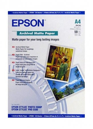 Epson Archival Matter Paper 192 г/кв.м A4 C13S041342 50л