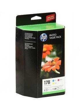 Картридж HP 178 PVP CH083HE набор 3 картриджа 178CMY+бумага 10*15 85 л
