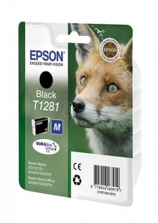 Картридж Epson T1281 ( C13T12814010 ) чёрный