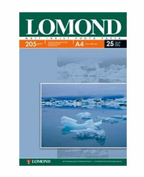 LOMOND  0102085 матовая односторонняя  A-4  205 г/м2, 50л