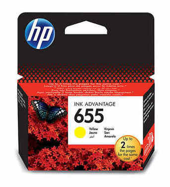 Картридж HP CZ112AE (№ 655) желтый, DJ IA 3525/4615/4625/5525,