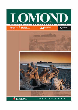 LOMOND 102016 матовая односторонняя  A-4  230 г/м2, 50л