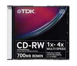 CD-RW 700Mb TDK 4x Jewel Case