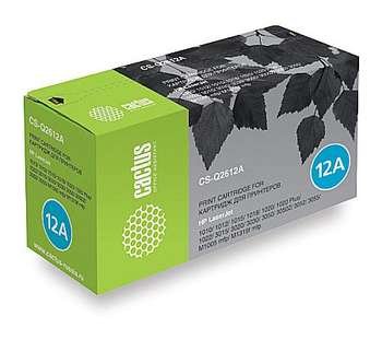 Картридж Cactus 12A Q2612A совместимый для hp LJ 1010/1012/1015/1018/1020/1022/3015/3020/3030