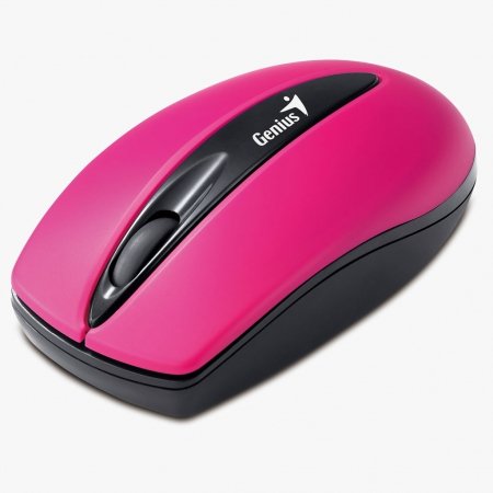 Мышь Genius Traveler 7000, беспроводная, 1200 dpi, mini-ресивер, 3 кнопки, красная