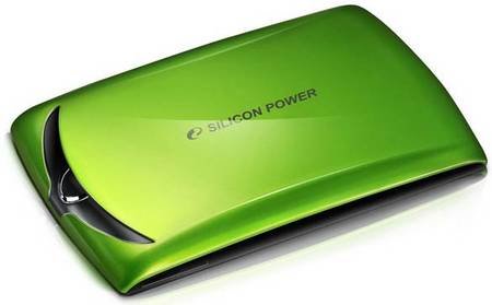 Внешний HDD  2,5" Silicon Power 500Gb USB3.0, (SP500GBPHDS10S3N) зелёный